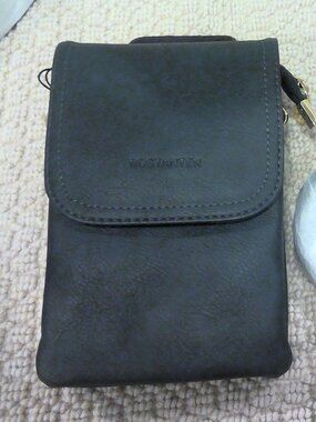 Bostanten Vegan Leather Small Cross Body Travel Bag